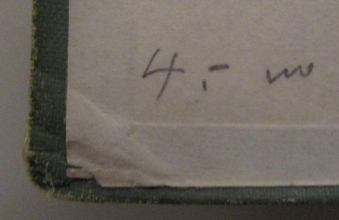  Deutsches Lautenlied (o.J.);- (unbekannt), Von Hand: Preis; '4.- m'. 