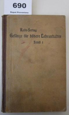  Gesänge für höhere Lehranstalten (1923)