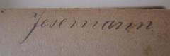 - (Jesemann, [?]), Von Hand: Autogramm, Name; 'Jesemann'. 