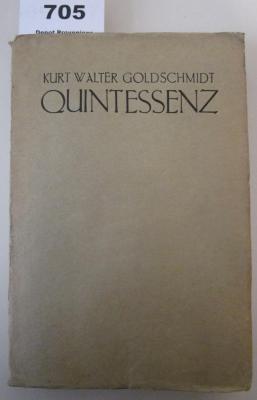  Quintessenz : Ausgewählte Schriften (1924)