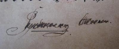  Sammlung von Beispielen, Formeln und Aufgaben aus der Buchstabenrechnung und Algebra (1867);- (P[.....]g[?], [.....][?]), Von Hand: Autogramm, Name; '[P.....g] [.....]'. 