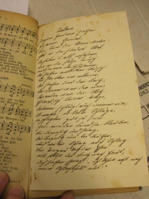  Liederwald : Lieder für deutsche Schulen (1898);- (Jesemann, [?]), Von Hand: Annotation. 