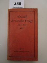  Almanach des Schocken Verlags auf das Jahr 5697 (1936/37)
