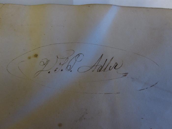  Deutsch-Lateinisches Handwörterbuch K. - Z. (1861);- (Adler, Victor), Von Hand: Autogramm; 'V. S. P. Adler'. 