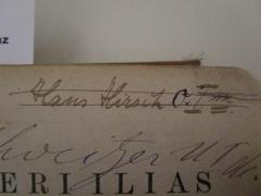 - (Hirsch, Hans), Von Hand: Autogramm, Name, Nummer; '̶H̶̶a̶̶n̶̶s̶̶ ̶̶H̶̶i̶̶r̶̶s̶̶c̶̶h̶̶ ̶̶O̶̶.I̶̶.m̶.'. 