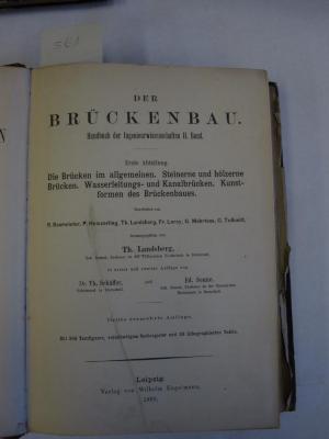 XI 1988: Der Brückenbau (1899)