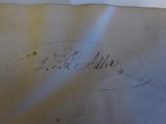 - (Adler, Victor), Von Hand: Autogramm; 'V. S. P. Adler'. 