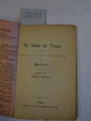  Die Schule der Frauen : Lustspiel in fünf Aufzügen (o.J.)