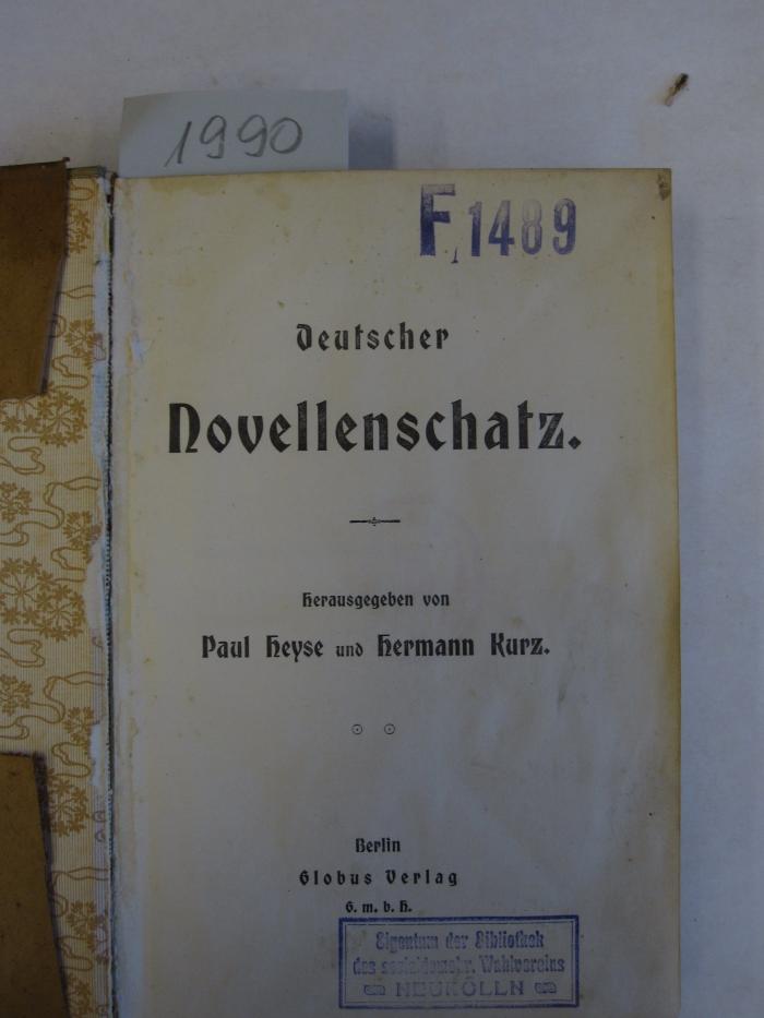  Deutscher Novellenschatz (o.J.)