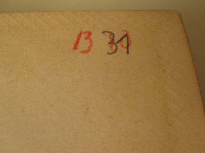  Schulthess' Europäischer Geschichtskalender. (1893);- (unbekannt), Von Hand: Signatur; 'B 31'. 