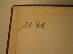 - (Franz-Mehring-Bibliothek), Von Hand: Signatur; '11,91'. 