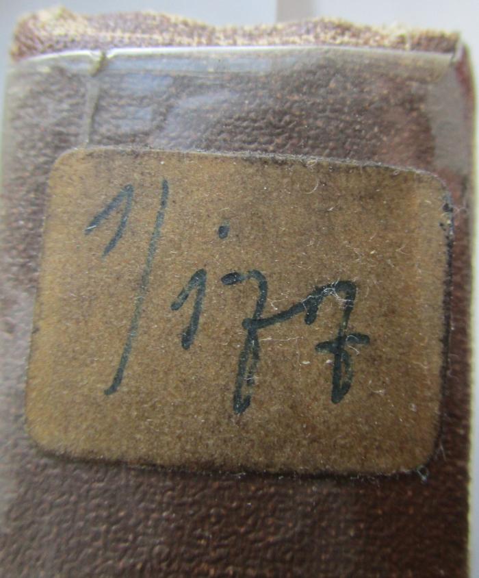  Der Finanzer : Angela : Die Schöne Kastellanin. Maria-Buch : Im Isartal ([o.J.]);- (unbekannt), Etikett: Signatur; '1/177'. 