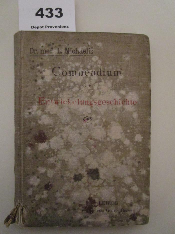  Compendium der Entwickelungsgeschichte des Menschen mit Berücksichtigung der Wirbeltiere (1898)
