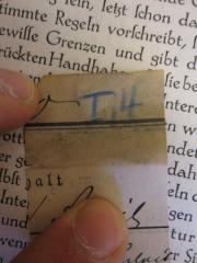 - (Franz-Mehring-Bibliothek), Papier: Nummer; 'I,4'. 