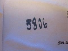- (Jüdisch-Theologisches Seminar Fraenckel'scher Stiftung (Breslau) ), Von Hand: Signatur; '5806'. 