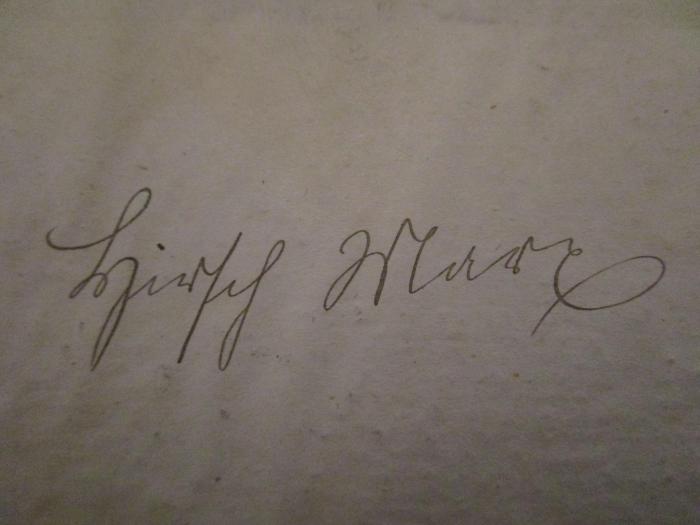  סליחות : עם סדר תפפילת שחרית וקריאת הפרשיות השייכים לימי הסליחות (5577 (1817));- (Marx, Hirsch), Von Hand: Autogramm, Name; 'Hirsch Marx'. 