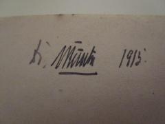 - (Runte, Ludwig), Von Hand: Autogramm, Name, Datum; 'Dr. Runte 1913'. 