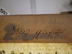 - (Rohden, Bernhard), Stempel: Name; 'Bernh. Rohden.'.  (Prototyp)