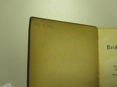MB 6164: Die Reichstags-Wahlen von1867 bis 1897 : eine Statistik der Reichstagswahlen nebst den Programmen der Parteien und dem Verzeichnis der gewählten Kandidaten (1898);- (Franz-Mehring-Bibliothek), Von Hand: Signatur; 'MB 19,11642'. 