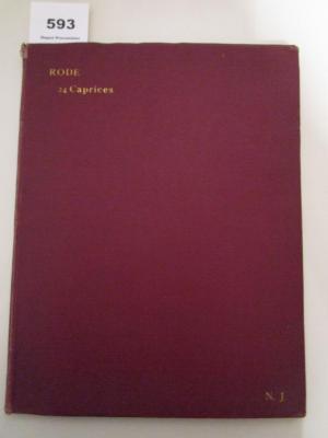  24 caprices : en forme d'études ; pour violon seul ; dans les 24 tons de la gamme  (o.J.)