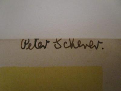  Kinderlieder
 (o.J.);- (Scherer, Peter), Von Hand: Autogramm, Name; 'Peter Scherer.'. 