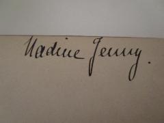 - (Jenny, Nadine), Von Hand: Autogramm, Name; 'Nadine Jenny.'. 