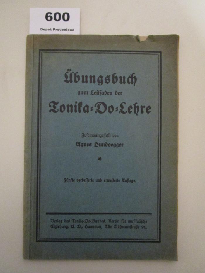  Übungsbuch zum Leitfaden der Tonika-Do-Lehre ([1930])