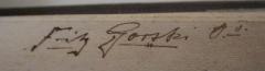 - (Gorski, Fritz), Von Hand: Autogramm, Name, Nummer; 'Fritz Gorski O.II.'. 