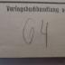 - (Bergungsstelle 064, Bibliothek Fritzmann, Friedenau), Von Hand: Nummer; '64'.  (Prototyp)