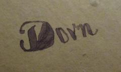 - (Dorn, [?]), Von Hand: Autogramm, Name; 'Dorn'. 