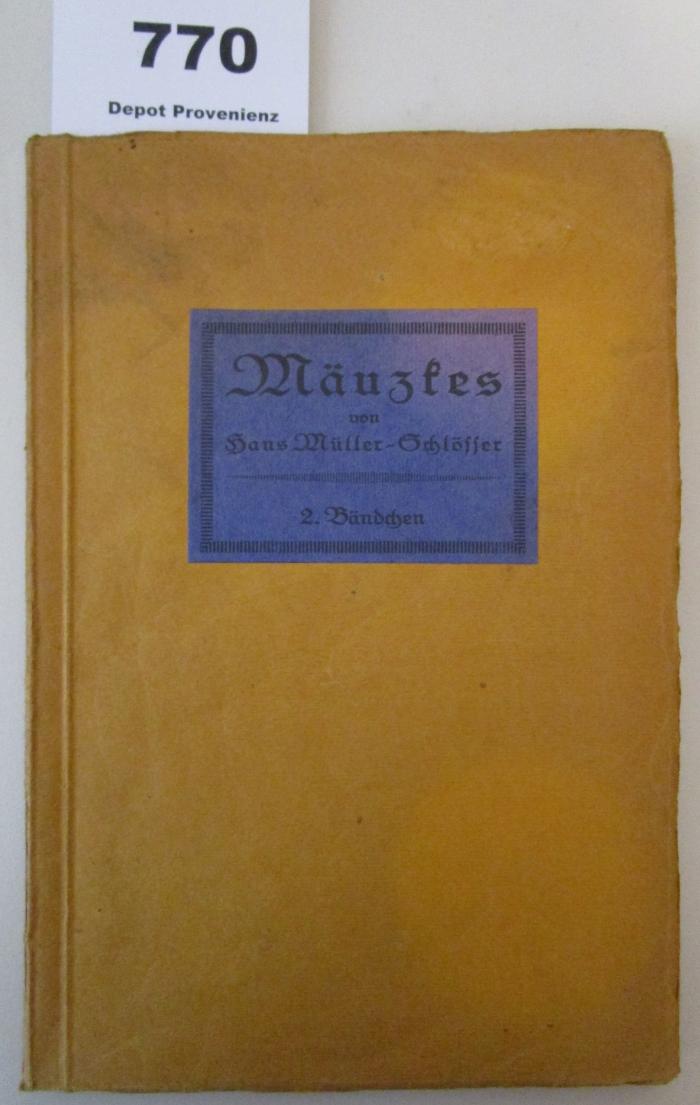  Mäuzkes : 2. Bändchen (1916)