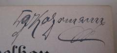 - (Koßmann[?], [?]), Von Hand: Autogramm, Name; '[...] Koßmann'. 