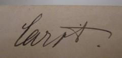 - (Carst, Marta), Von Hand: Autogramm, Name; 'Carst.'. 