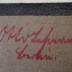 - (Lehmann, Otto), Von Hand: Autogramm, Name, Ortsangabe; 'Otto Lehmann,
Berlin.'.  (Prototyp)