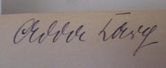 - (Carg, Adda), Von Hand: Autogramm, Name; 'Adda Carg'. 