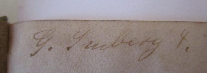  Jean Paul's ausgewählte Werke (1865);- (Imberg, G.[?]), Von Hand: Autogramm, Name, Nummer; 'G. Imberg 4.'. 