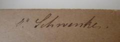 - (Schwenke, P.), Von Hand: Autogramm, Name; 'P. Schwenke'. 