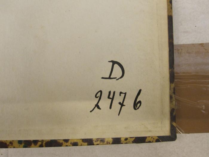 - (unbekannt), Von Hand: Signatur; 'D 2476'. ; Zeitschrift der Gesellschaft für Erdkunde zu Berlin (1887)