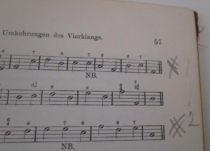  Lehrbuch der Harmonie (1903);- (unbekannt), Von Hand: Annotation. 