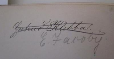  Lehrbuch der Harmonie (1903);- (Klebba, Gertrud), Von Hand: Autogramm, Name; 'Gertrud Klebba.'. ;- (Jacoby, E.), Von Hand: Autogramm, Name; 'E. Jacoby'. 
