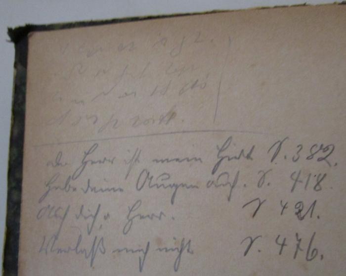  Männergesänge von verschiedenen Komponisten : Zunächst für die oberen Klassen höherer Lehranstalten, Gymnasien, Seminaren, Real- und Gewerbeschulen sowie für Deutschlands Liedertafeln und Lehrervereine (1891);- (Salecker, Lotte), Von Hand: Annotation. 