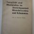  Tonalität und Modulation im Streichquartett Mendelssohns und Schumanns (1933)