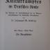  Geschichte des Kulturkampfes im Deutschen Reiche: Die Vorgeschichte (1911)