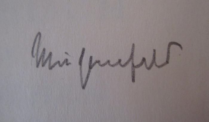 - (Michenfeld[?], [?]), Von Hand: Autogramm, Name; 'Michenfeld[?]'.  (Prototyp); Jahrbuch der deutschen Volksbüchereien : 1928 (1929)