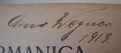 45 / 1122 (Wegner, Arno), Von Hand: Autogramm, Name, Datum; 'Arno Wegner 1913.'. 
