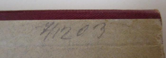  Franz Hals (1903);- (unbekannt), Von Hand: Nummer; '7/1203'. 
