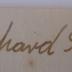 - (Baer, Bernhard), Von Hand: Autogramm, Name; 'Bernhard Baer'.  (Prototyp)