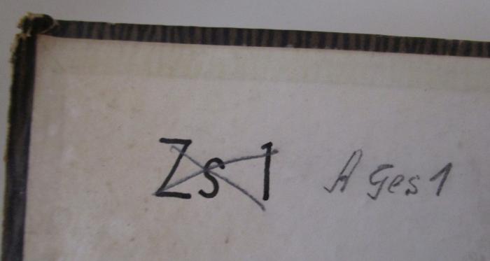  Preußische Gesetzsammlung 1923 : Nr. 1 bis einschl. 78 (1923);- (unbekannt), Von Hand: Signatur; 'Zs 1'.  (Prototyp);- (unbekannt), Von Hand: Signatur; 'A Ges 1'.  (Prototyp)