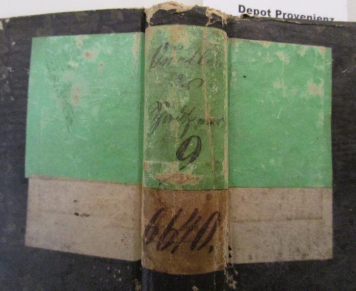  Quellen des Shakespeare in Novellen, Märchen und Sagen : Zweiter THeil (1831);- (unbekannt), Etikett: Notiz, Nummer; 'Quellen des Shakespeare 2'. ;- (unbekannt), Etikett: Signatur; '6640.'. 