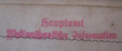  Calotte et calotins : histoire illustrée du clergé et des congrégations (um 1880);- (Hauptamt Weltanschauliche Information), Stempel: Name, Berufsangabe/Titel/Branche; 'Hauptamt Weltanschauliche Information'.  (Prototyp)